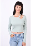 Women Blouse Pigalle Pglimo Cutout Jadeite